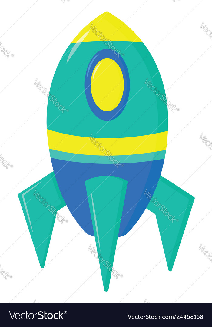 A blue rocket color