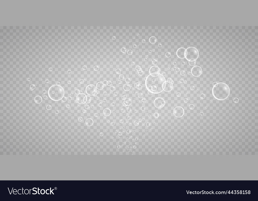 A set of colorful and soap bubbles vector image A set of colorful and soap bubbles