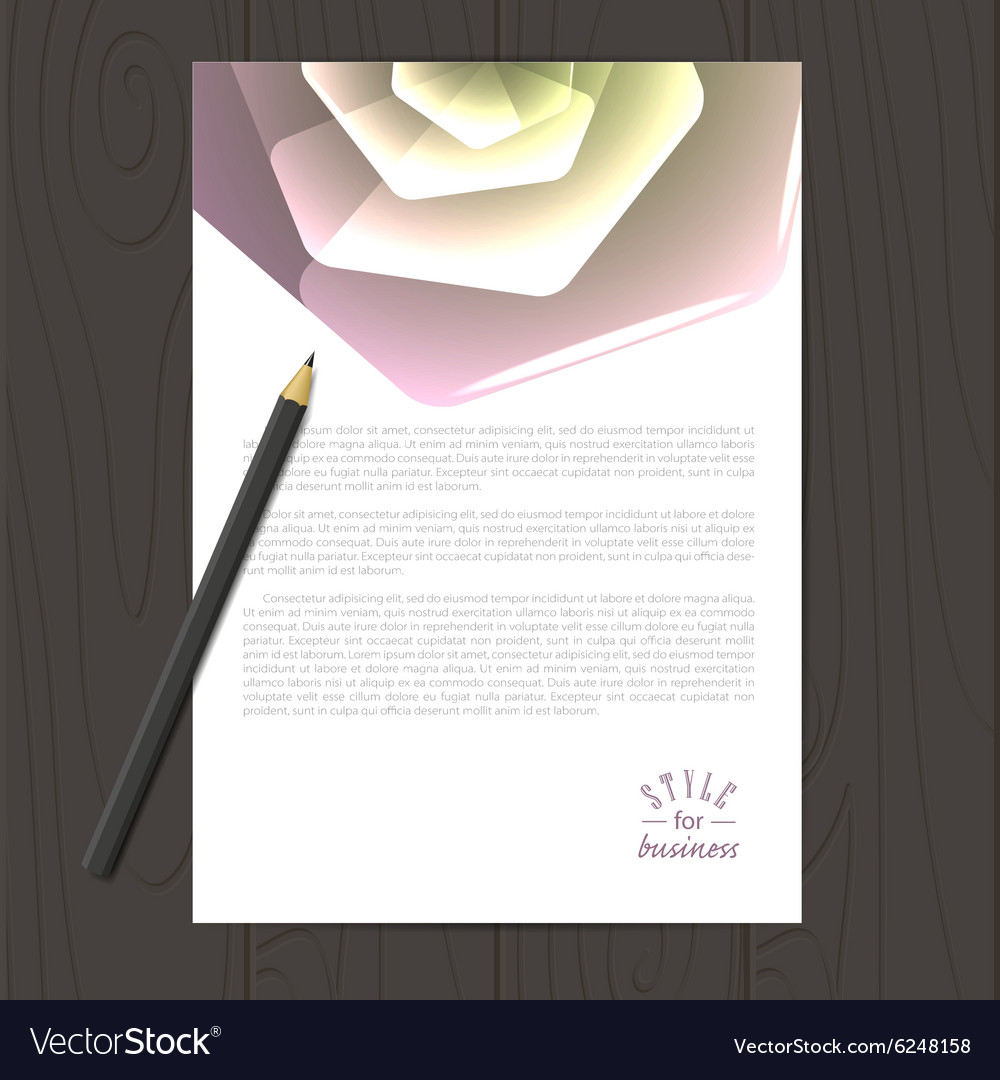 Abstract background with hexagonal flower