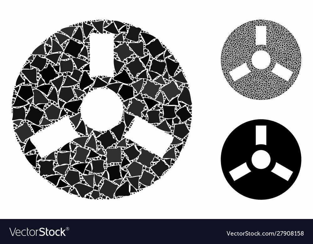 Bobbin composition icon bumpy items Vector Image Bobbin composition icon bumpy items