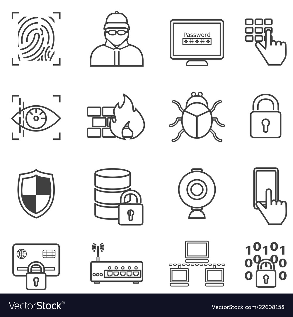 Cyber security data protection hacker vector image Cyber security data protection hacker