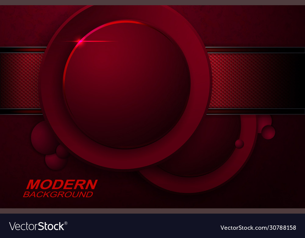 Dark red design with a marble effect round frames