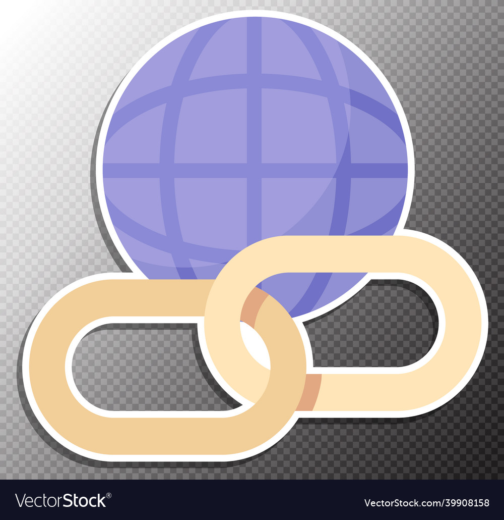 Data link in flat style vector image Data link in flat style