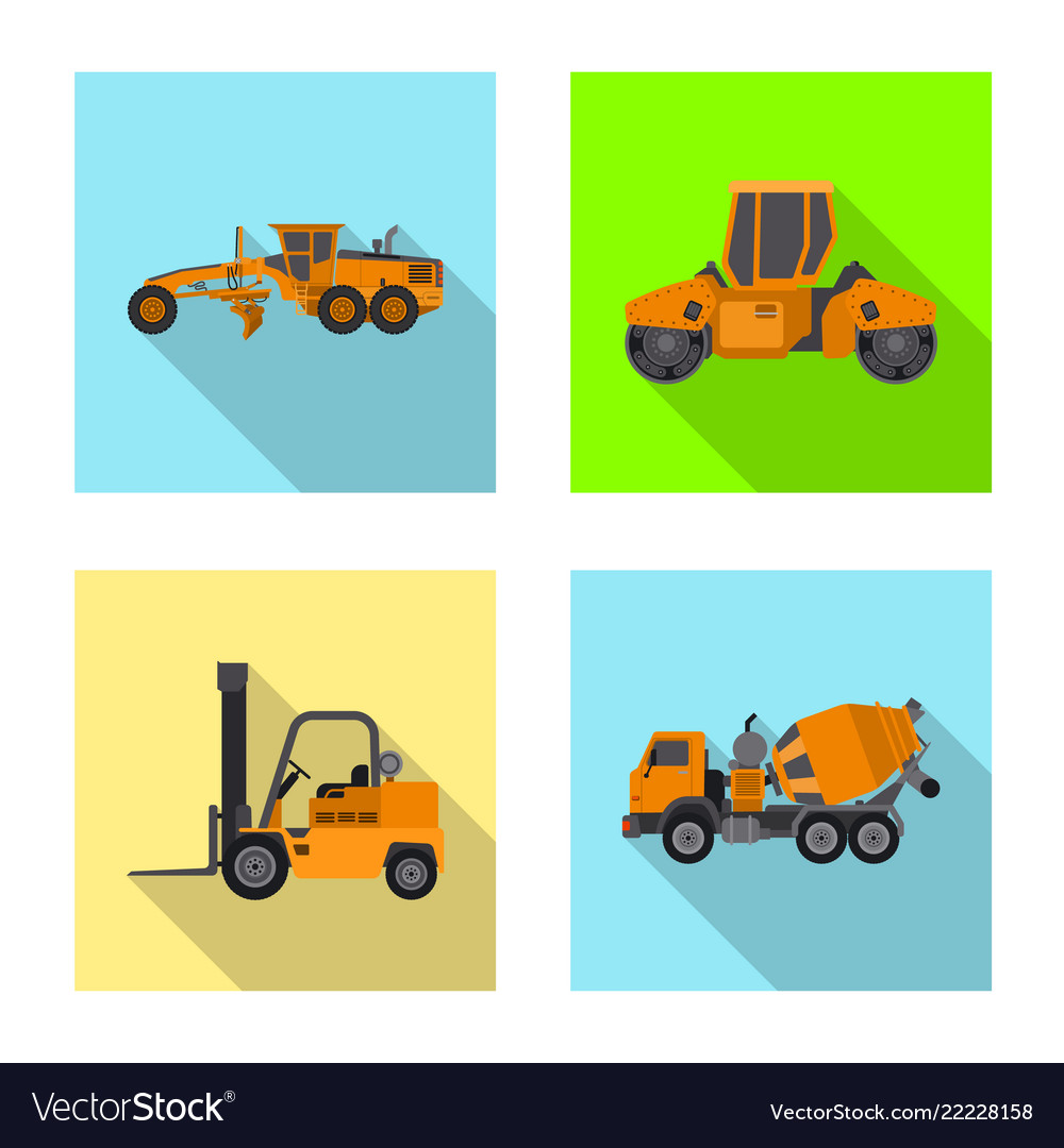 Design of build and construction icon set vector image Design of build and construction icon set