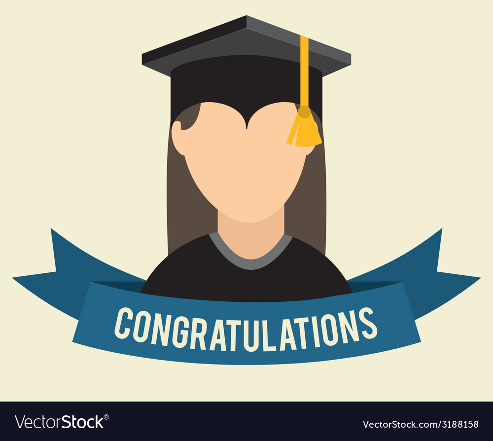 Graduation design Royalty Free Vector Image - VectorStock