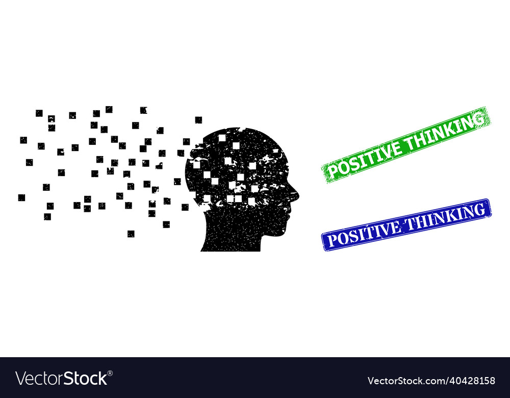 Human memory synthesis textured icon Vector Image Human memory synthesis textured icon