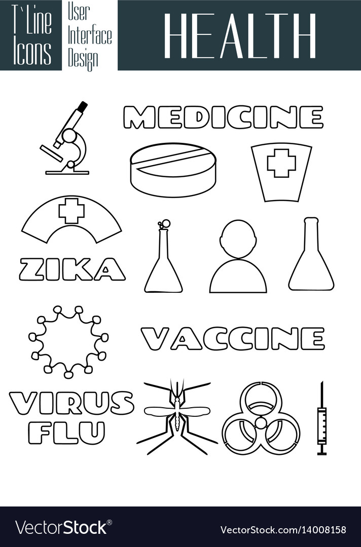 Outline icons for web and mobile