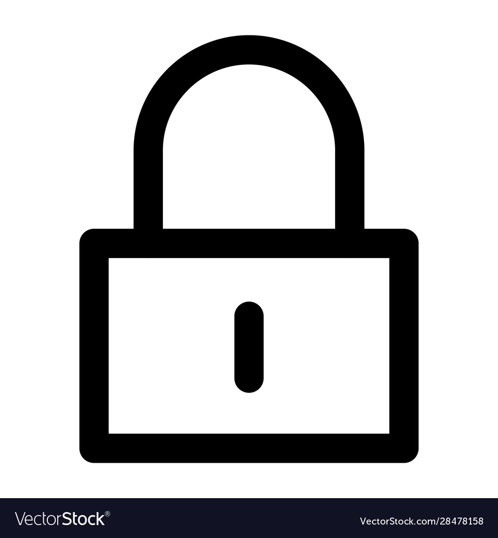 Sichere Padlock isolierte Symbol