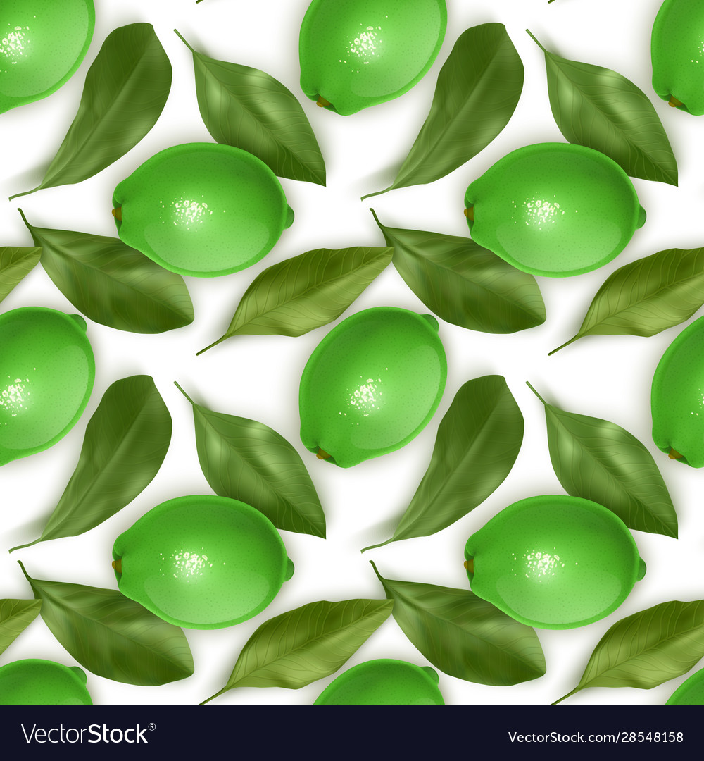 Seamless endless pattern with print fresh lime