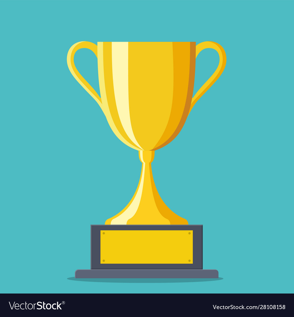 Trophy cup award icon Royalty Free Vector Image