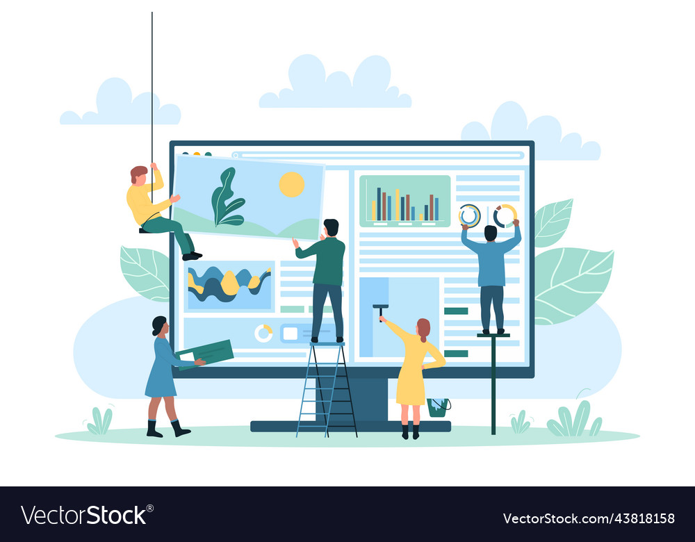 Web software and application technology of user vector image Web software and application technology of user