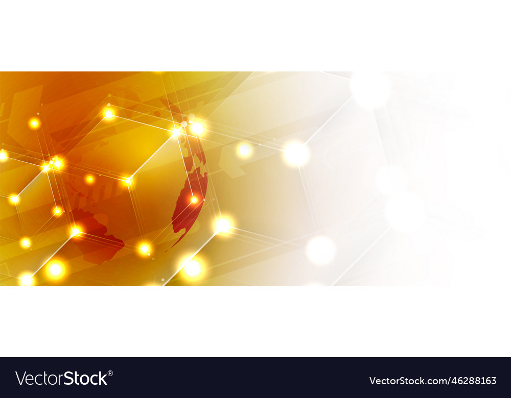 Abstract structure circuit computer cube vector image Abstract structure circuit computer cube