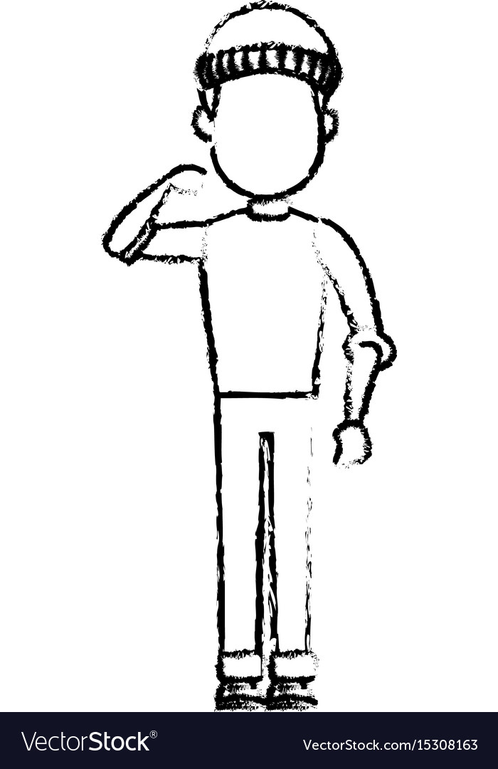 Computer hacker man character system thief