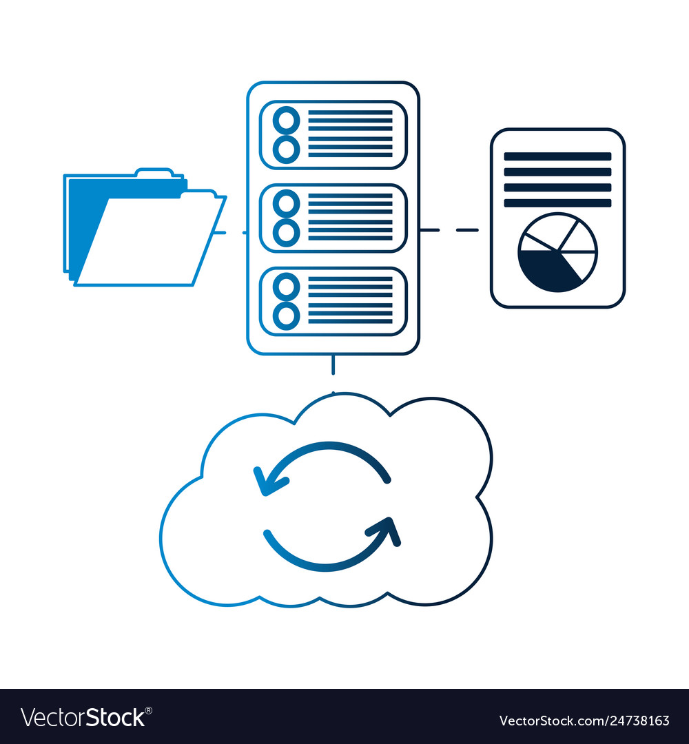 Database server cloud computing file information