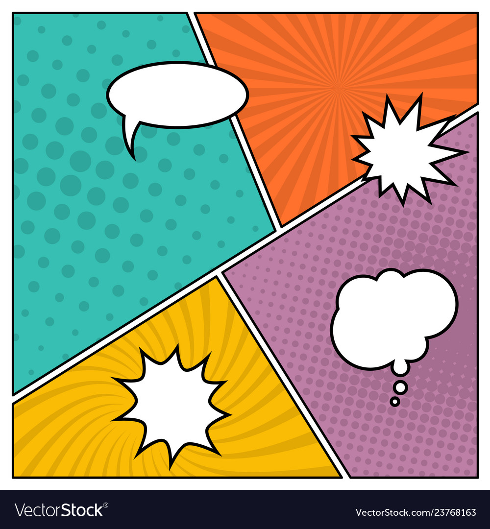 Pop Art Comic Buchseite