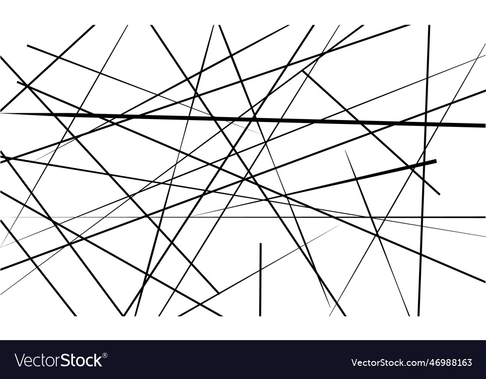 Random chaotic lines abstract geometric pattern