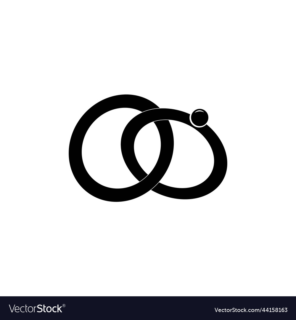 Ring jewellery icon logo Royalty Free Vector Image