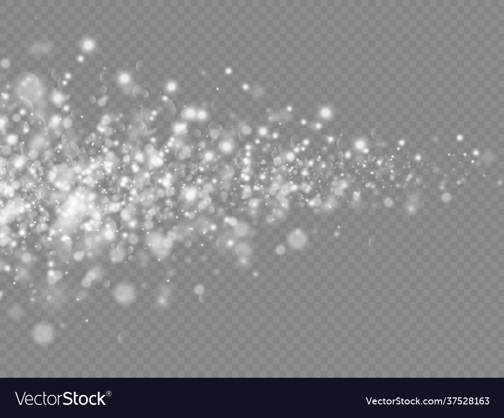 Sparkling magic dust particles bokeh light effect