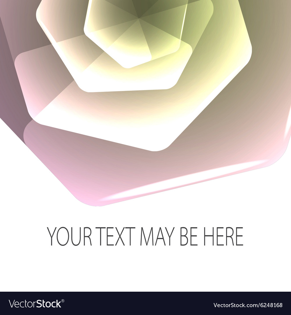 Abstract background with hexagonal flower
