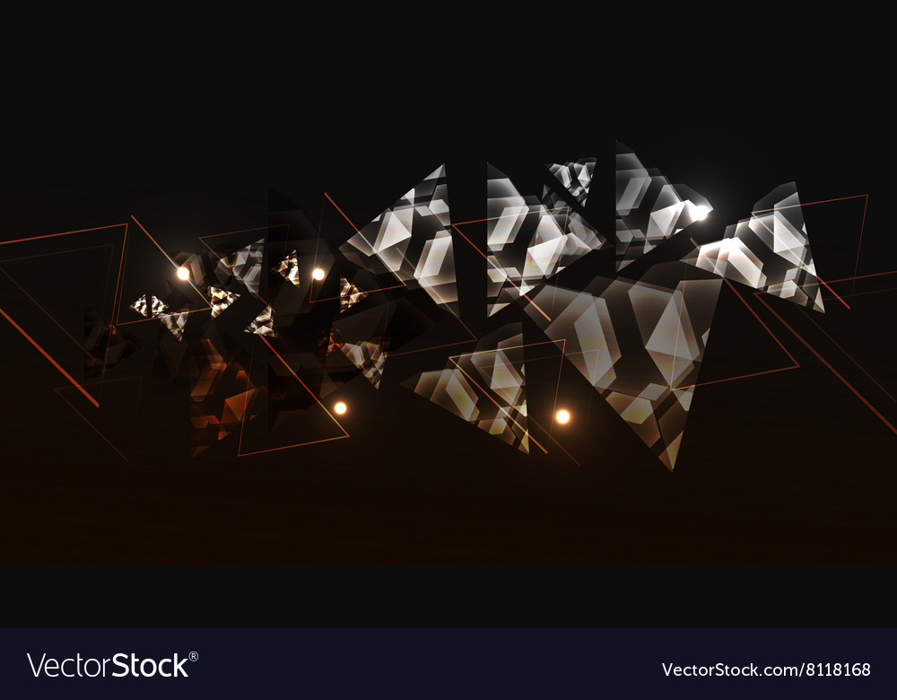Abstract technology background with triangle