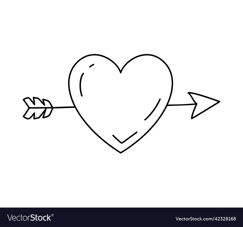 Cupid heart design Royalty Free Vector Image - VectorStock