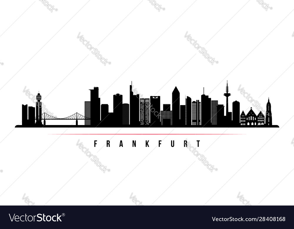 Frankfurt skyline horizontal banner
