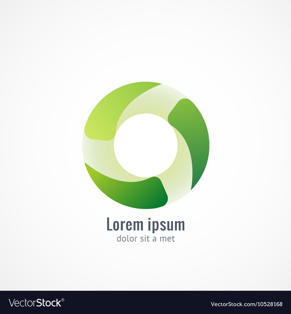 Green eco logo icon design