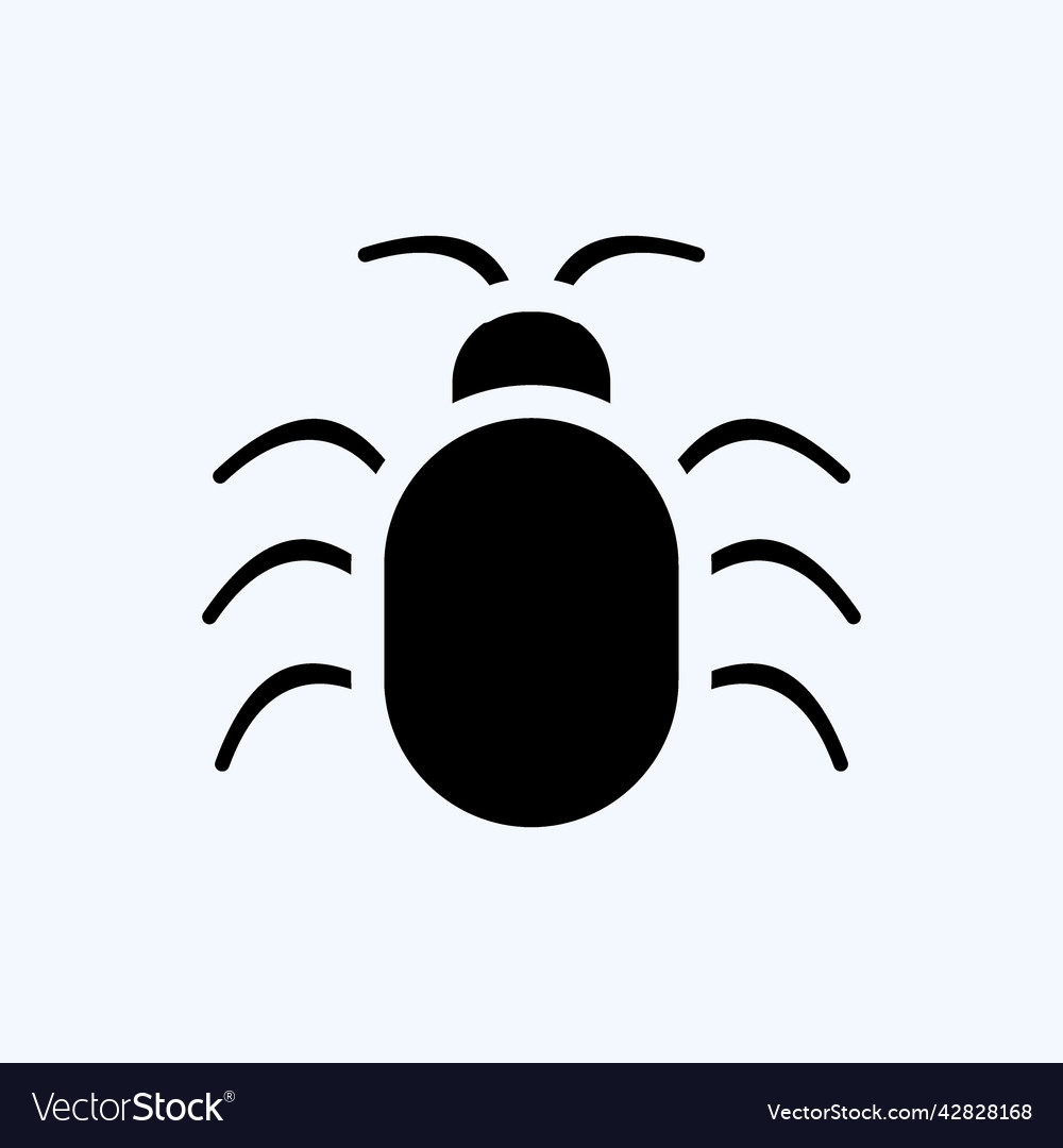 Icon software bug suitable for security symbol vector image Icon software bug suitable for security symbol