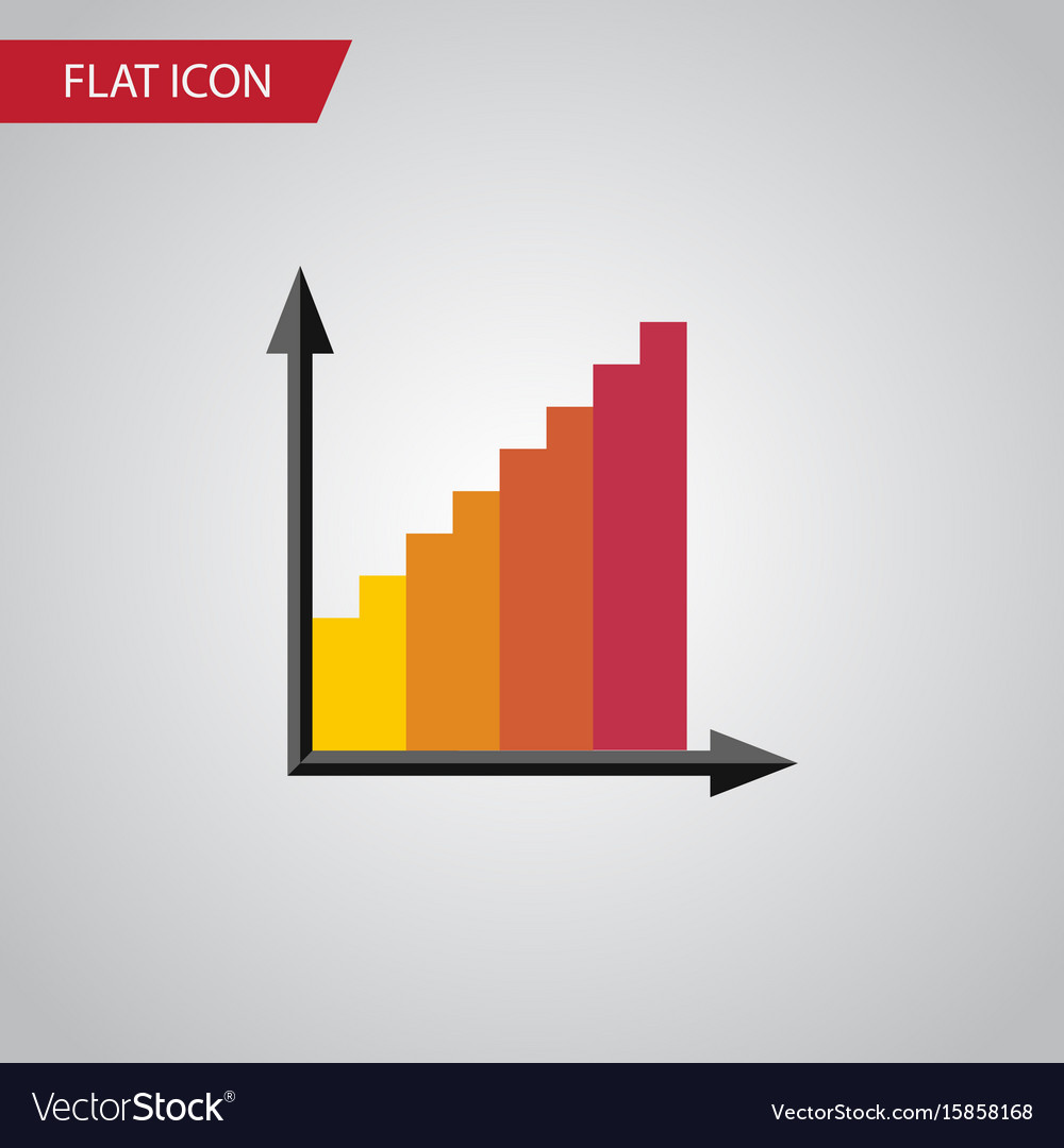 Isolated statistic flat icon monitoring