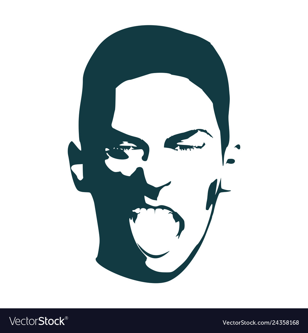 Man avatar front view vector image Man avatar front view