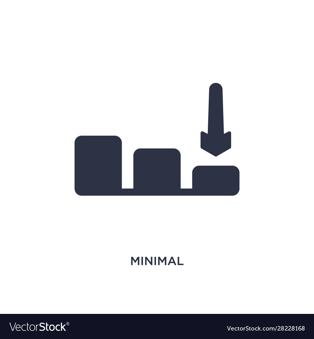 Minimal icon on white background simple element