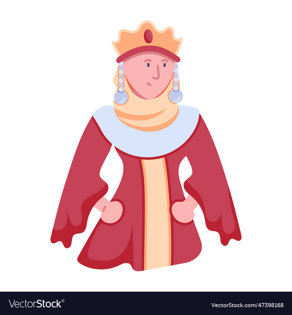 Royal woman Royalty Free Vector Image - VectorStock