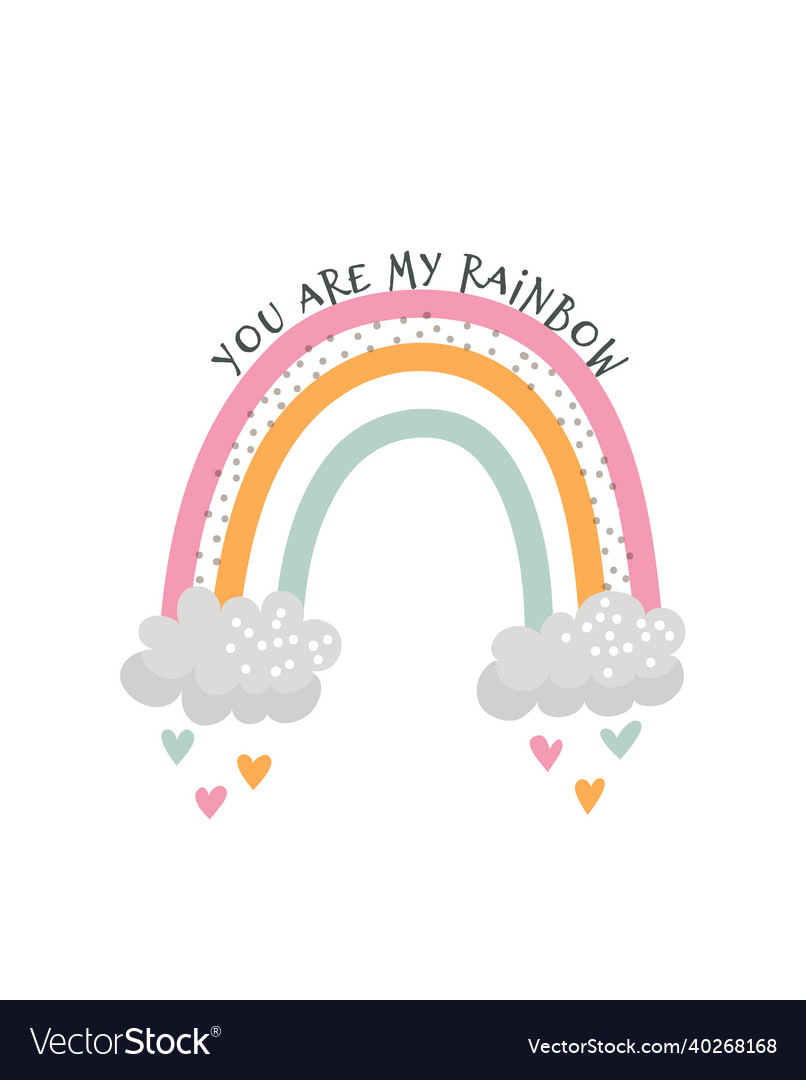 Sticker of rainbow Royalty Free Vector Image - VectorStock