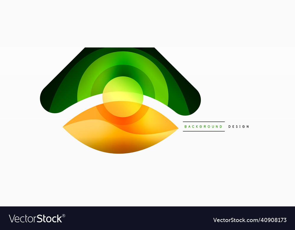 Abstract background with color geometric shapes vector image Abstract background with color geometric shapes