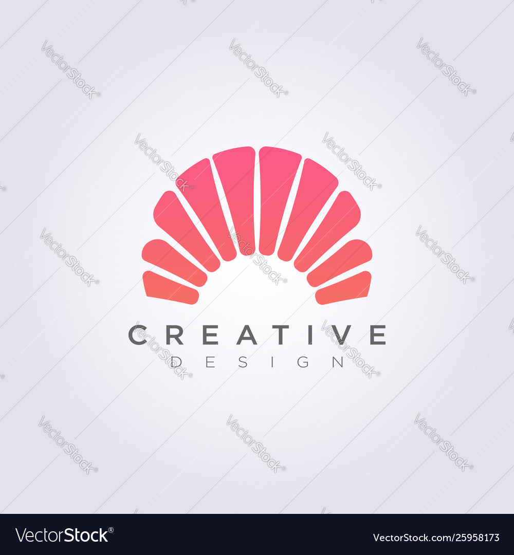 Abstract circle design clipart symbol logo