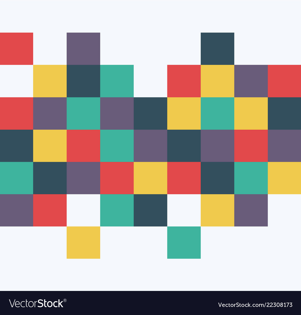 Abstract squares background template retro style vector image Abstract squares background template retro style