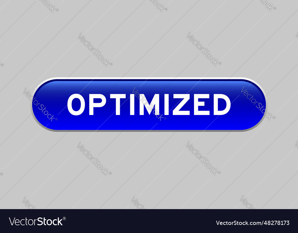 Blue color capsule shape button with word vector image Blue color capsule shape button with word