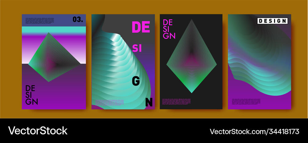 Colorful Gradient Fluid Abstract Background Vector Image