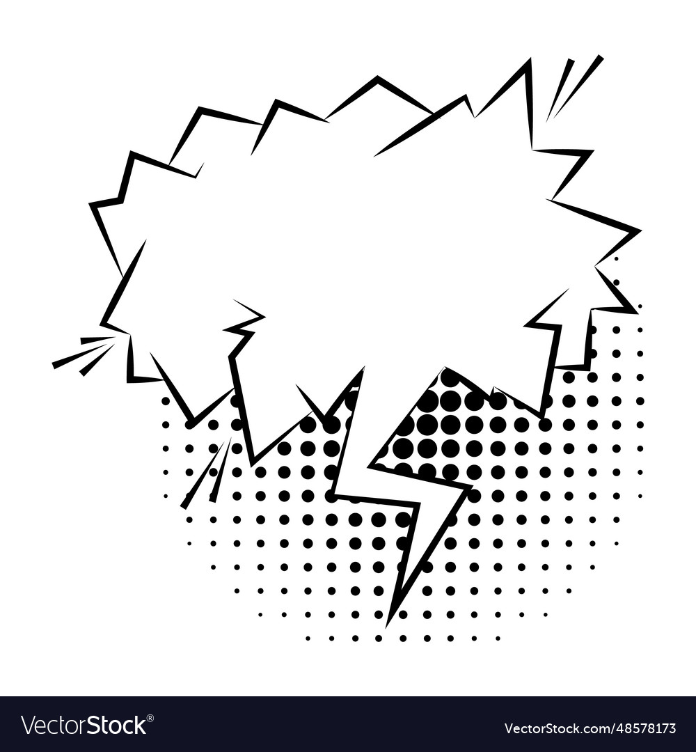 Empty comic style speech bubledesign elements