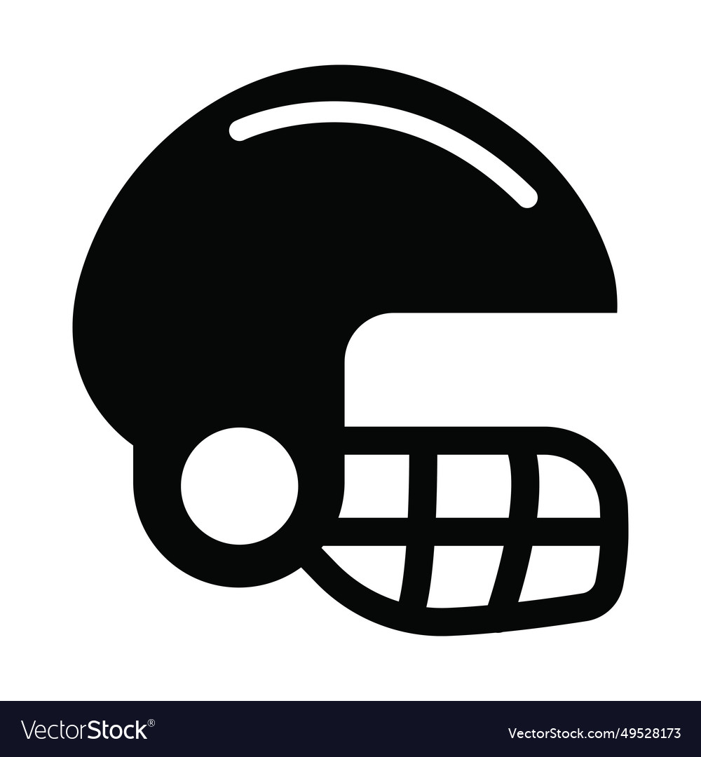 Helmet glyph icon for personal and commercial use