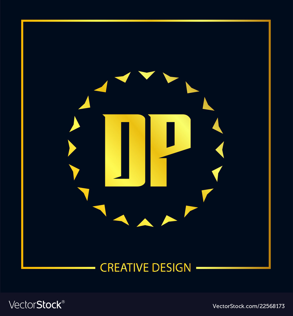 Initial letter dp logo template design