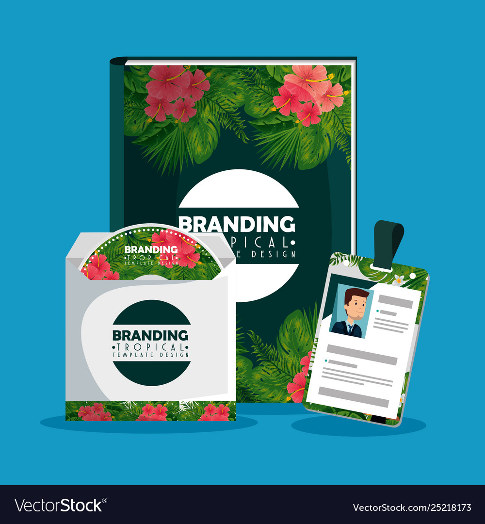Notebook with cd envelope and license vector image Notebook with cd envelope and license