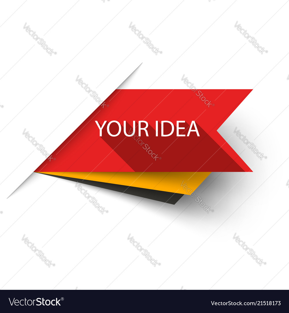 Paper Banner Business Infographic On The White Vector Image