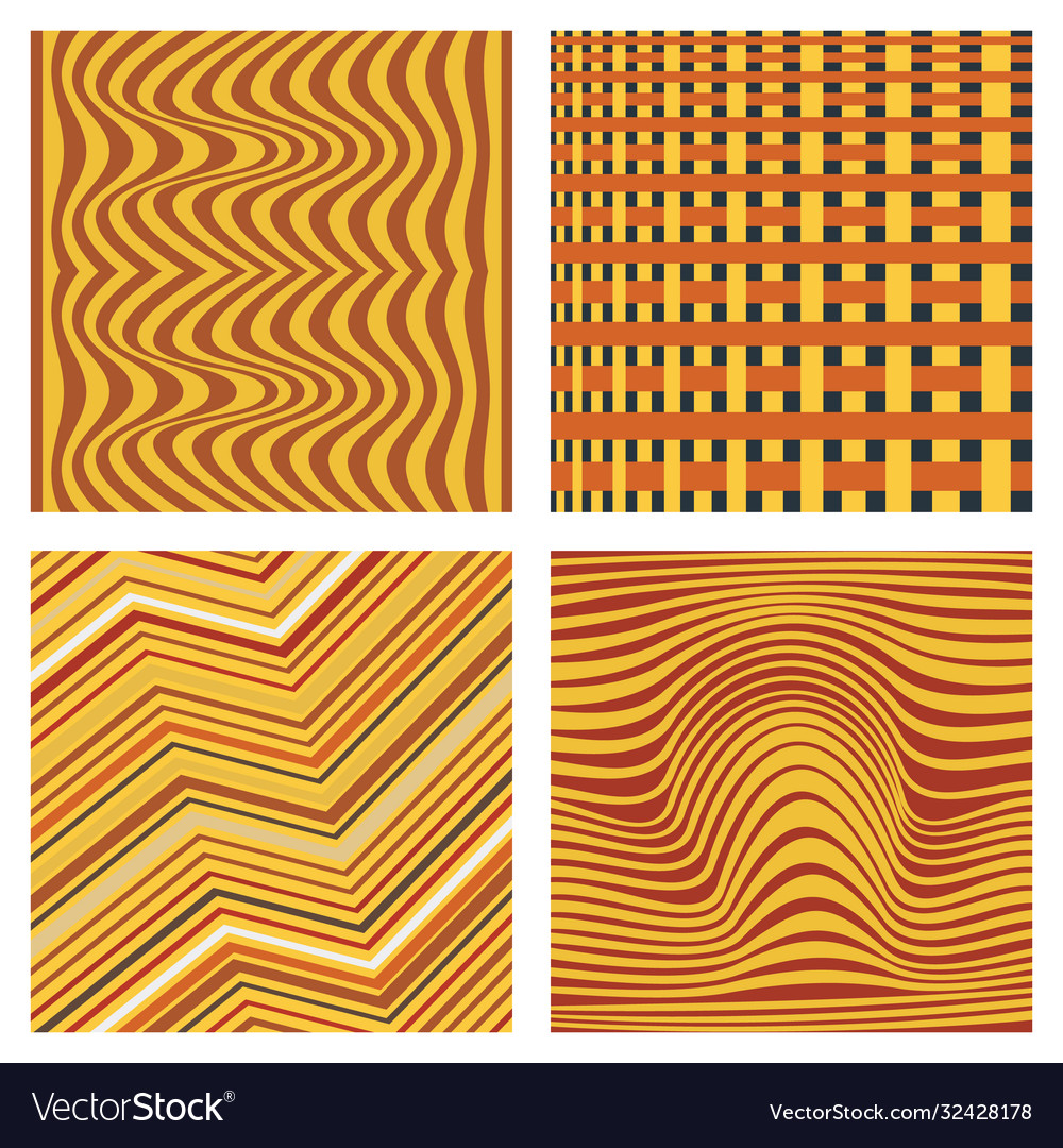 Abstract ornamental patterns set