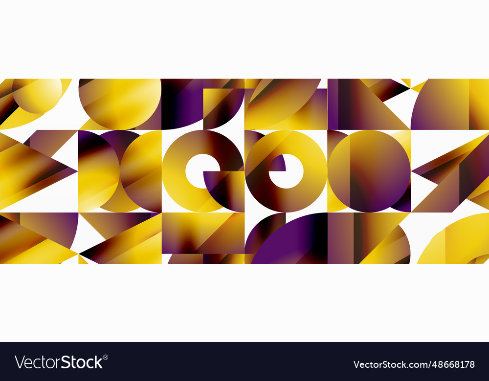 Assorted geometric shapes unite in a minimalistic vector image Assorted geometric shapes unite in a minimalistic