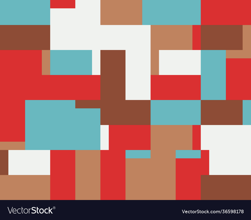 Deconstructed abstract pattern design vector image Deconstructed abstract pattern design
