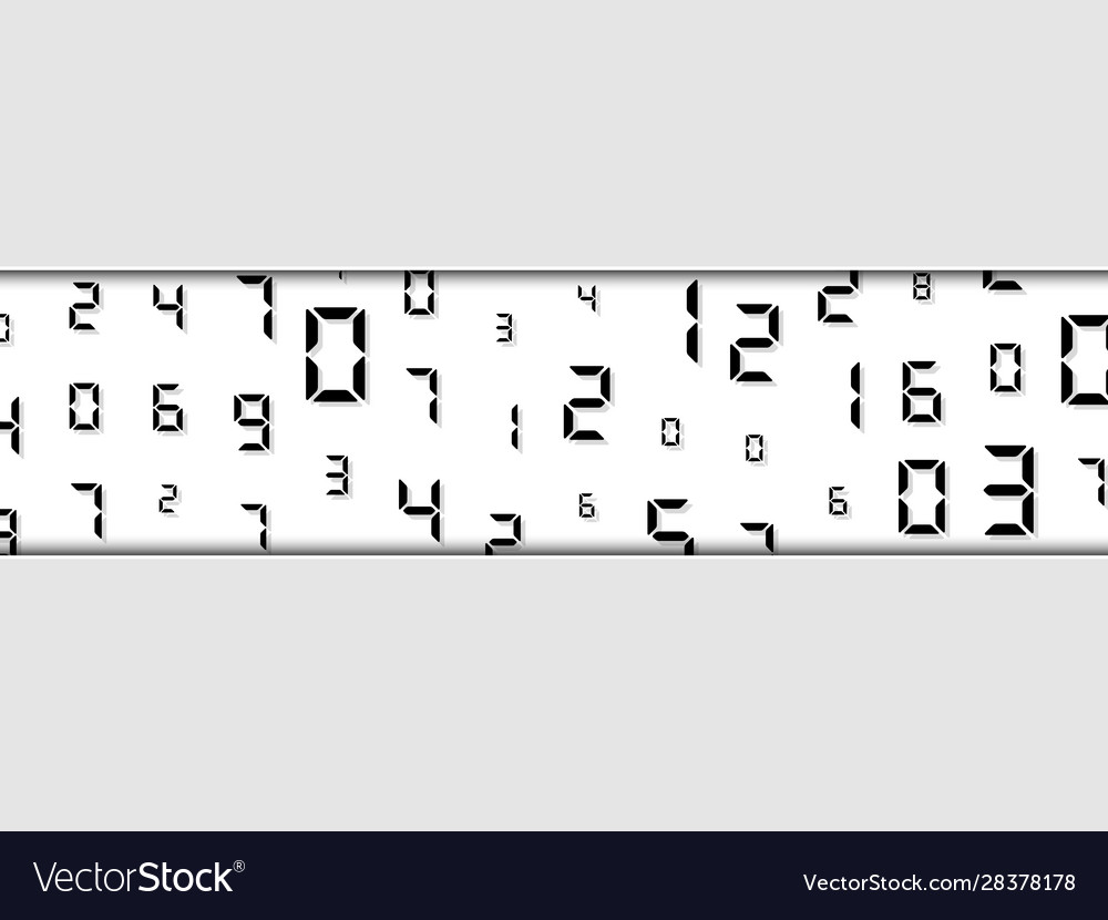 Digitale abstrakte Code zufällige Platzierung