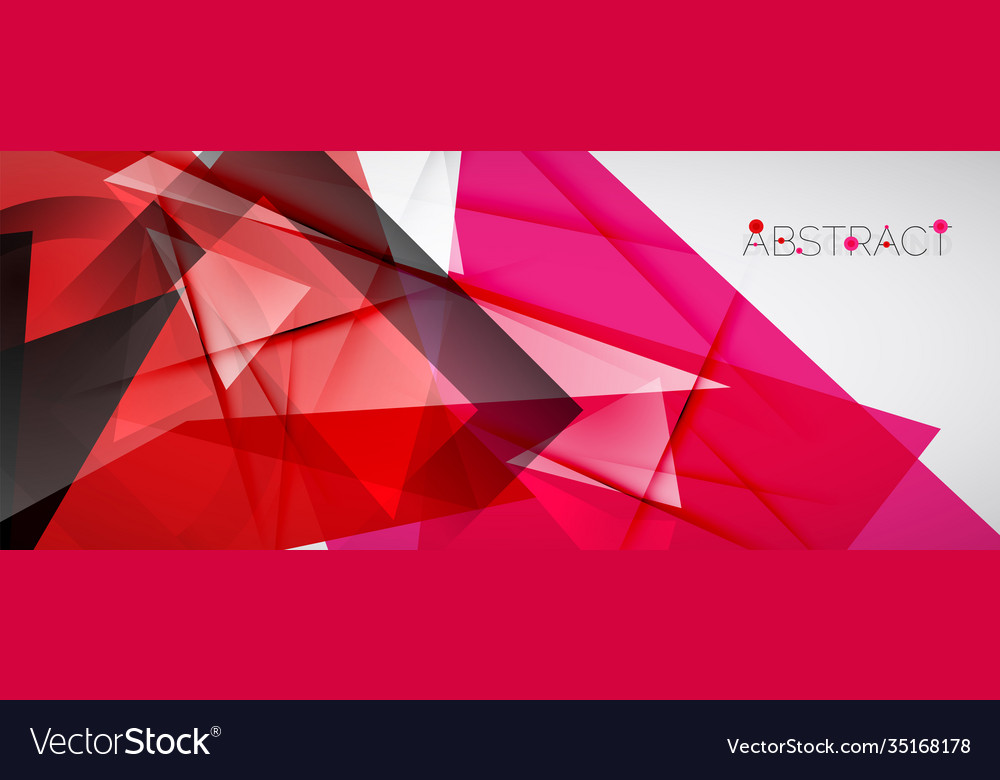 Geometric abstract background color triangle vector image Geometric abstract background color triangle