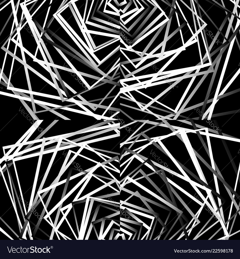 Geometric s with random edgy irregular lines vector image Geometric s with random edgy irregular lines