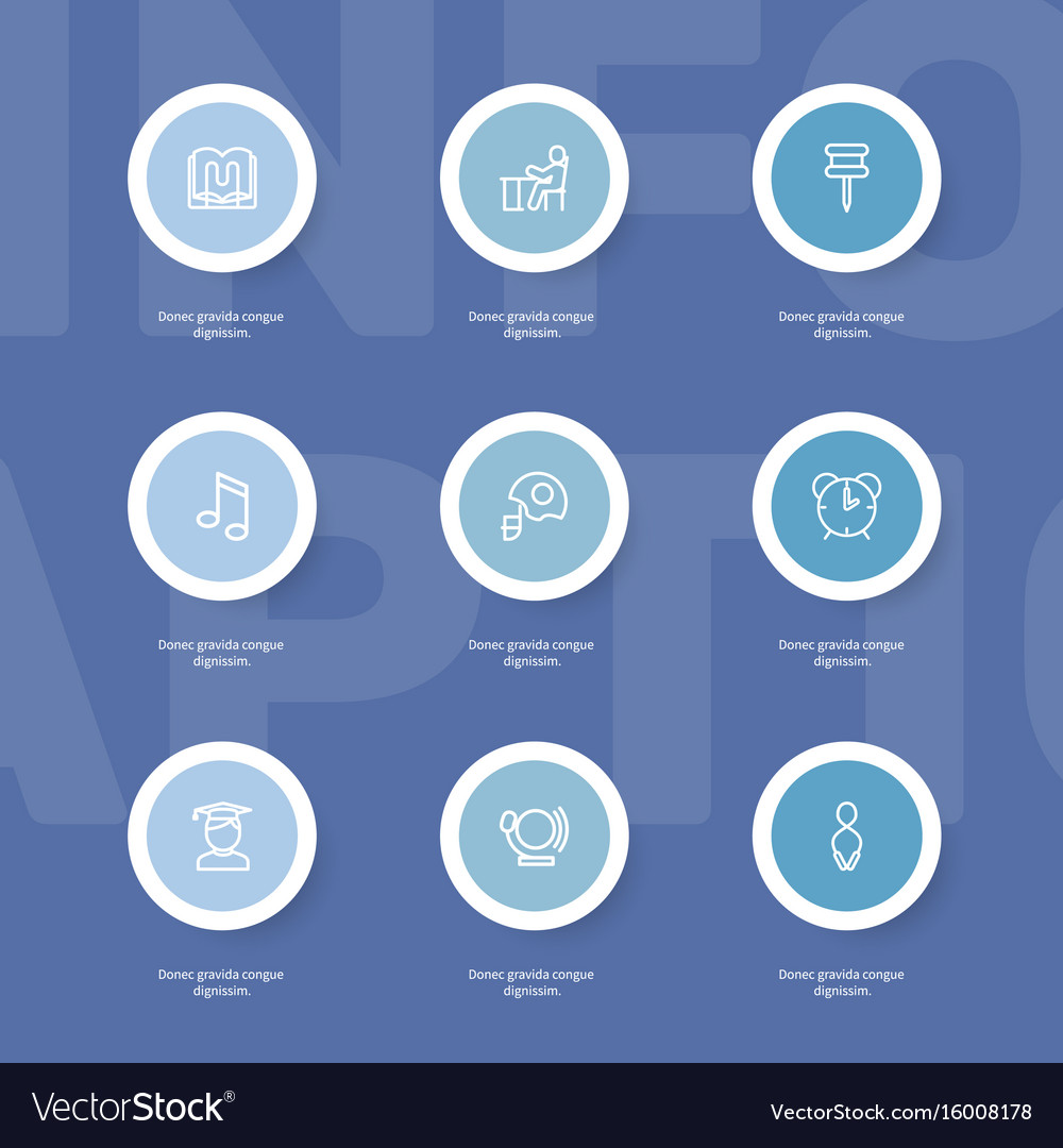 Set of 9 editable teach outline icons includes